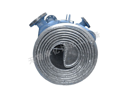 Horizontal non-removable spiral plate heat exchanger